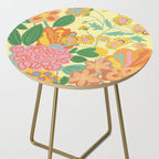 Yellow floral Side Table Gallery Image 2