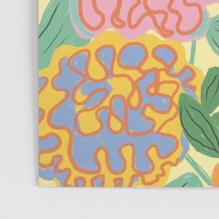 Yellow floral Poster Gallery Image 3