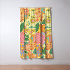Yellow floral Window Curtain Gallery Image 3