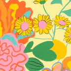 Yellow floral Coffee Mug Gallery Image 2