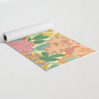 Yellow floral Yoga Mat Gallery Image 2