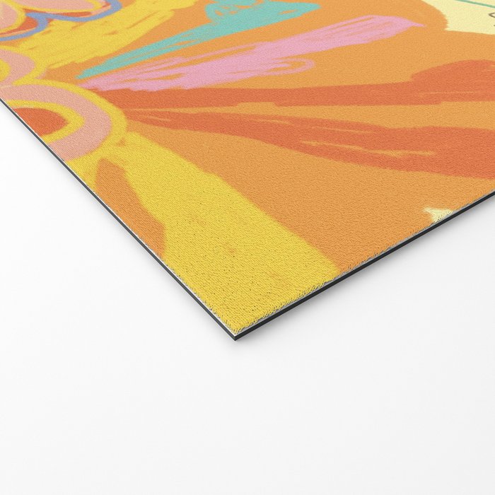 Yellow floral Welcome Mat Gallery Image 2