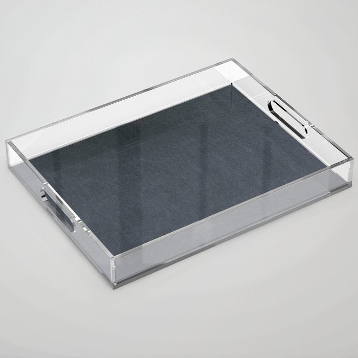 Charcoal Velvet Acrylic Tray Gallery Image 1