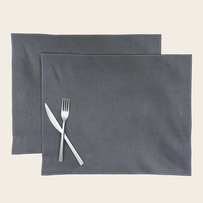 Charcoal Velvet Placemat Gallery Image 1