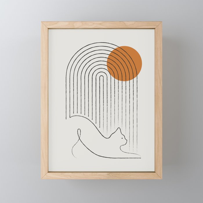 Cat Landscape 152 Mini Art Print Gallery Image 1