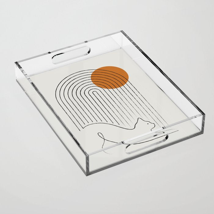 Cat Landscape 152 Acrylic Tray Gallery Image 1