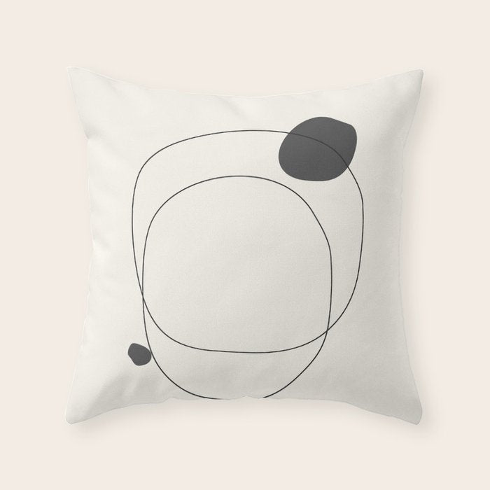 Abstract line art 79 Throw Pillow Gallery Image 6