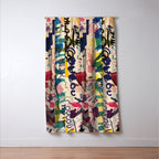 Urban Graffiti Paper Street Art Window Curtain Gallery Image 3