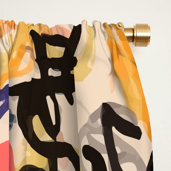 Urban Graffiti Paper Street Art Window Curtain Gallery Image 2