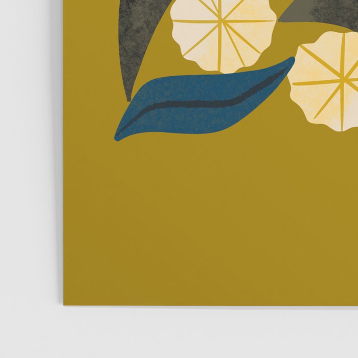 Gold Floral Poster Gallery Image 3