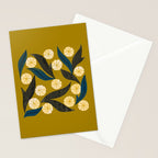 Gold Floral Stationery Card Gallery Image 2