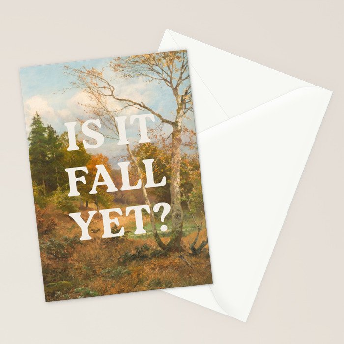 Is It Fall Yet? Stationery Card Gallery Image 2