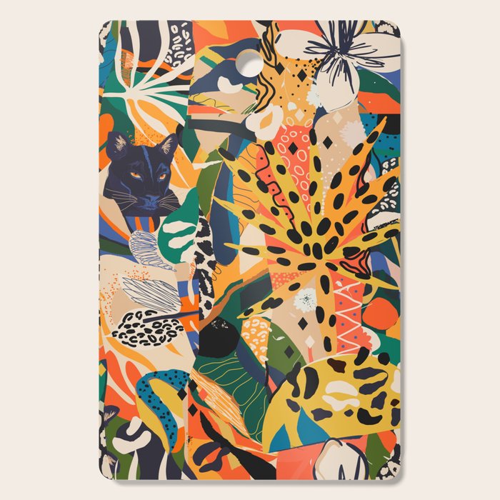 POP COLLAGE 01: Wild Edition Cutting Board Gallery Image 1