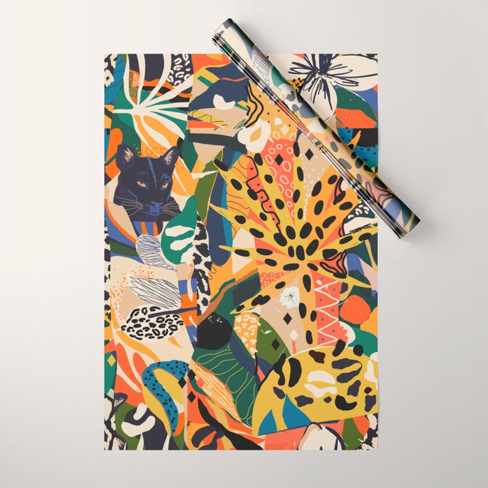 POP COLLAGE 01: Wild Edition Wrapping Paper Gallery Image 1