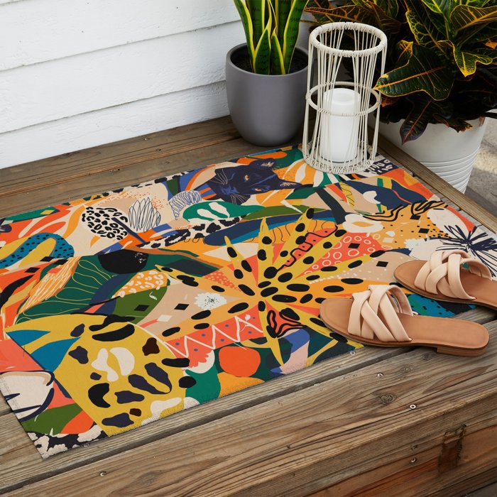 POP COLLAGE 01: Wild Edition Outdoor Rug Gallery Image 2