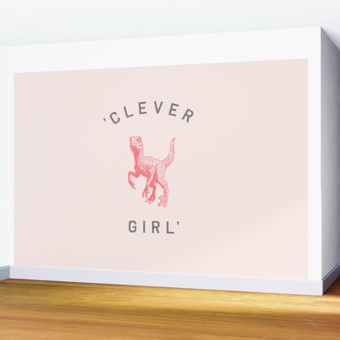 Clever Girl Wall Mural Gallery Image 2