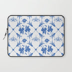Floral Pleasure blue B Laptop Sleeve Gallery Image 1