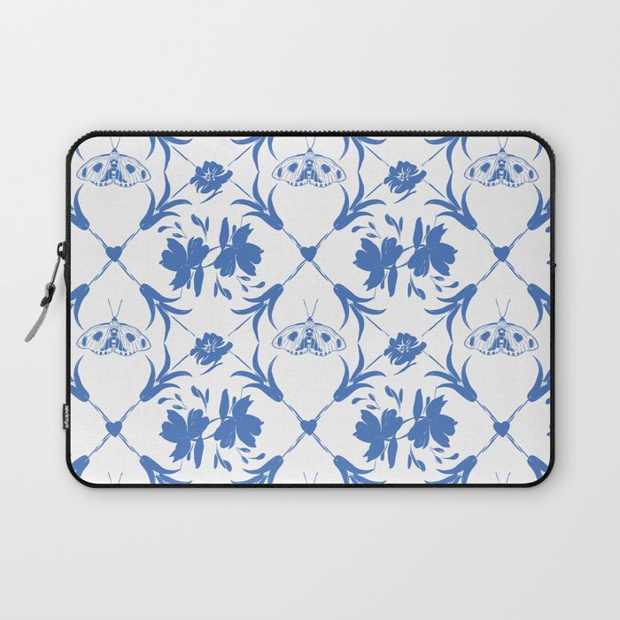 Floral Pleasure blue B Laptop Sleeve Gallery Image 1