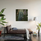 flowers of her soul - moody garden portrait Wood Wall Art Gallery Image 2