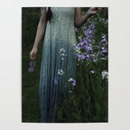 flowers of her soul - moody garden portrait Poster Gallery Image 4