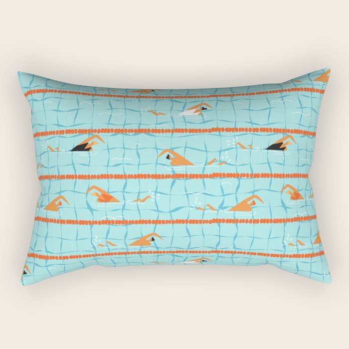 Swimming pool Rectangular Pillow Gallery Image 1