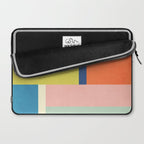 Vibrant Pastel Tones Unique Geometric Design Laptop Sleeve Gallery Image 2