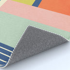 Vibrant Pastel Tones Unique Geometric Design Rug Gallery Image 4