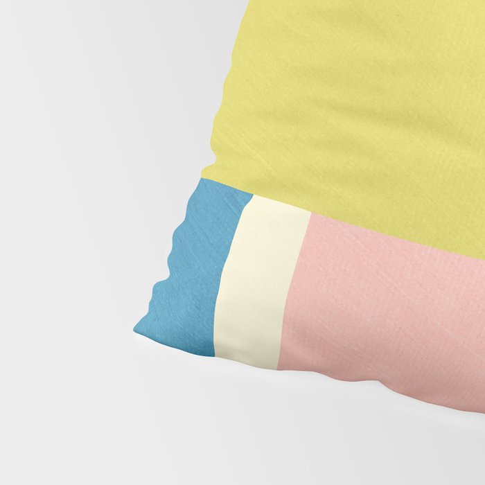 Vibrant Pastel Tones Unique Geometric Design Pillow Sham Gallery Image 4