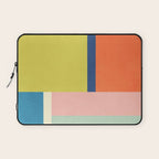 Vibrant Pastel Tones Unique Geometric Design Laptop Sleeve Gallery Image 1
