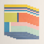 Vibrant Pastel Tones Unique Geometric Design Wrapping Paper Gallery Image 3