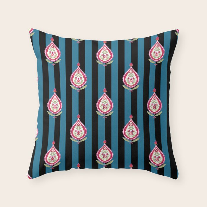 Floral Filigree Throw Pillow Gallery Image 1