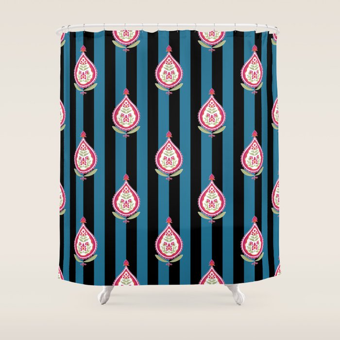 Floral Filigree Shower Curtain Gallery Image 1