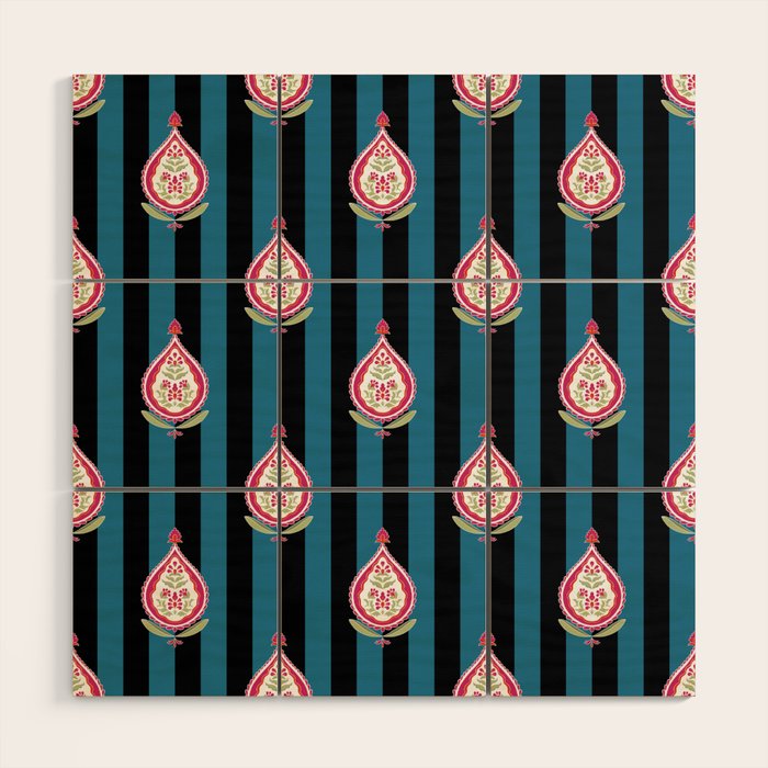Floral Filigree Wood Wall Art Gallery Image 1
