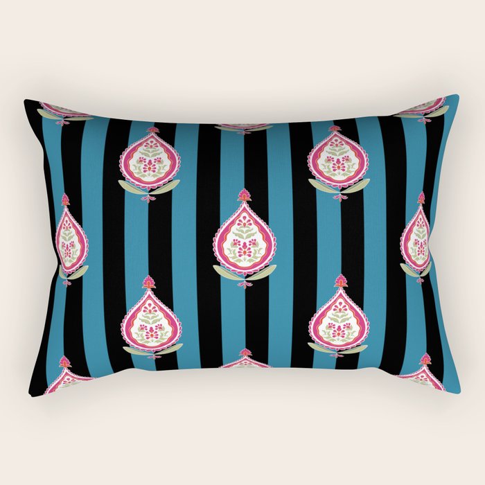 Floral Filigree Rectangular Pillow Gallery Image 1