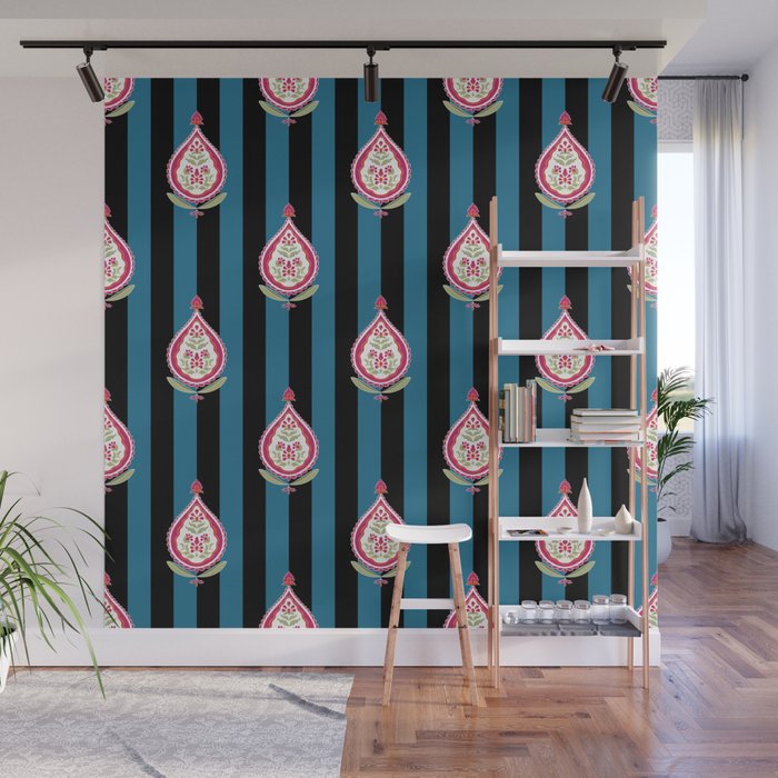 Floral Filigree Wall Mural Gallery Image 1