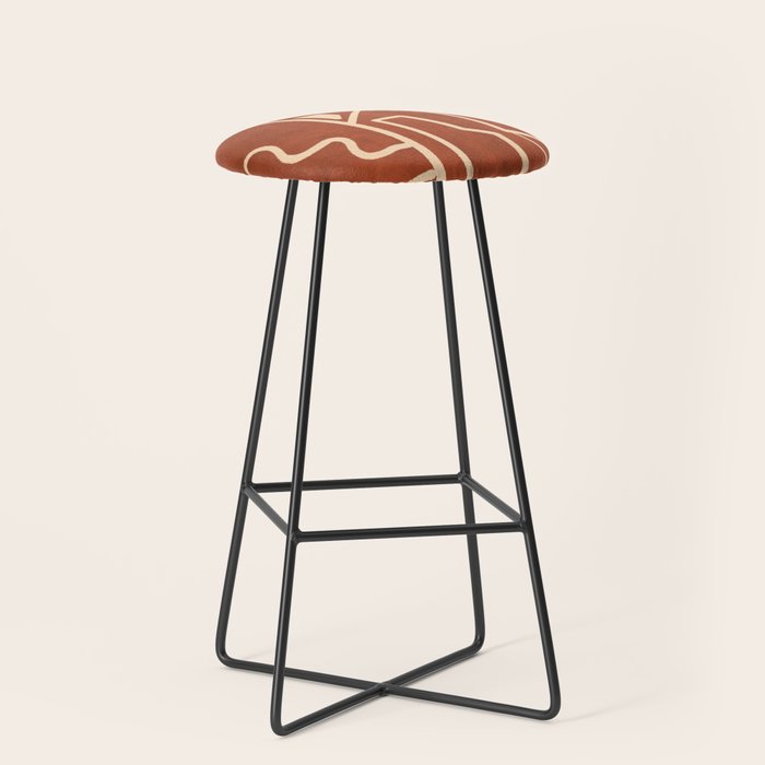 Modern Abstract Minimal Shapes 39/6 Stool Gallery Image 1
