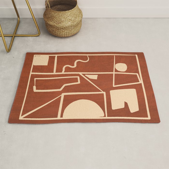 Modern Abstract Minimal Shapes 39/6 Rug Gallery Image 1