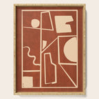 Modern Abstract Minimal Shapes 39/6 Serving Tray Gallery Image 1