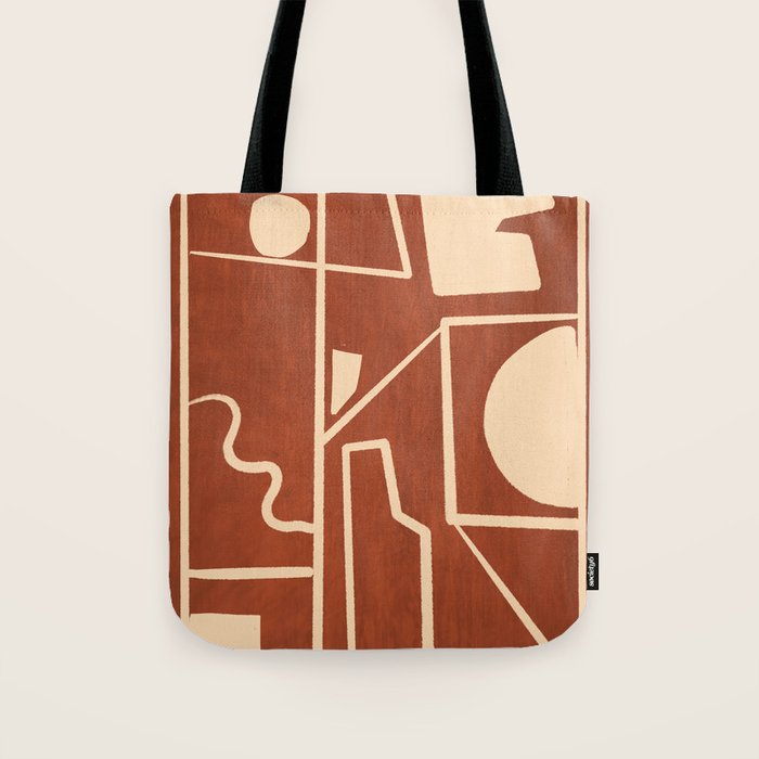 Modern Abstract Minimal Shapes 39/6 Tote Bag Gallery Image 1