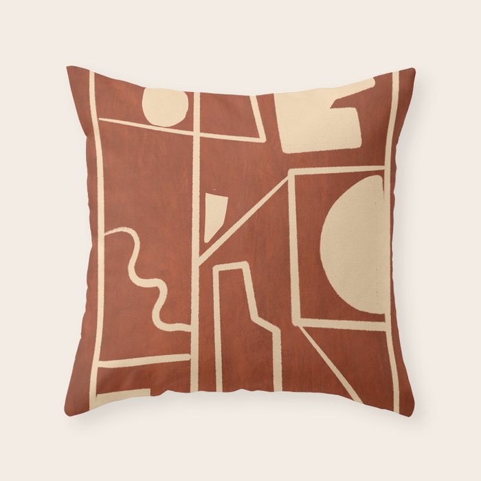 Modern Abstract Minimal Shapes 39/6 Throw Pillow Gallery Image 6