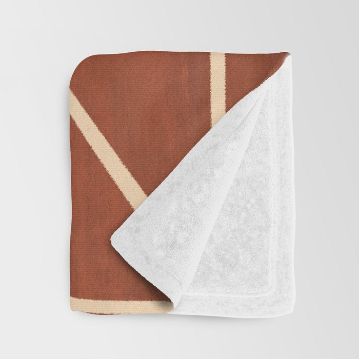 Modern Abstract Minimal Shapes 39/6 Throw Blanket Gallery Image 3