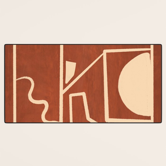 Modern Abstract Minimal Shapes 39/6 Desk Mat Gallery Image 3