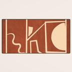 Modern Abstract Minimal Shapes 39/6 Desk Mat Gallery Image 3