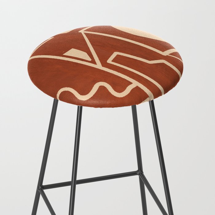 Modern Abstract Minimal Shapes 39/6 Stool Gallery Image 2