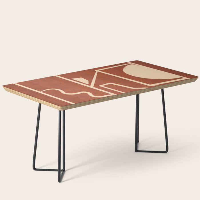 Modern Abstract Minimal Shapes 39/6 Coffee Table Gallery Image 1