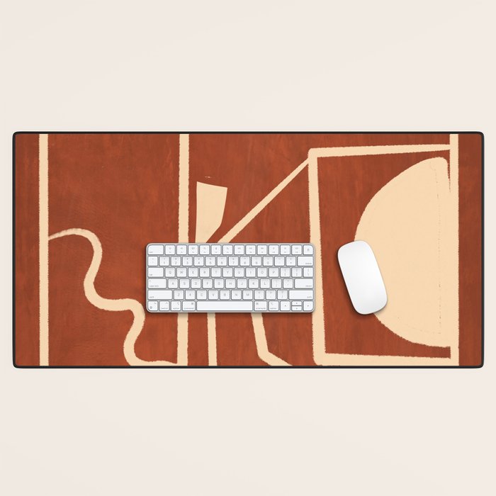 Modern Abstract Minimal Shapes 39/6 Desk Mat Gallery Image 1