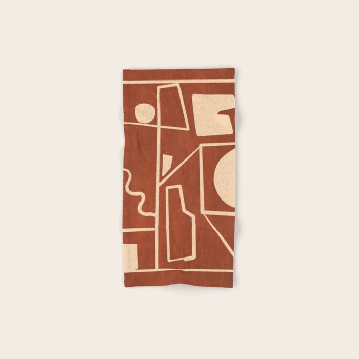 Modern Abstract Minimal Shapes 39/6 Bath Towel Gallery Image 1