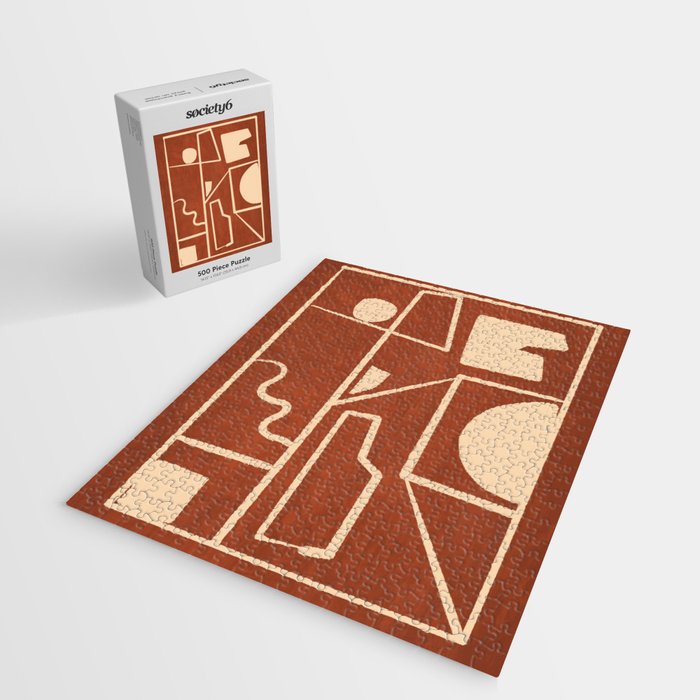Modern Abstract Minimal Shapes 39/6 Jigsaw Puzzle Gallery Image 2