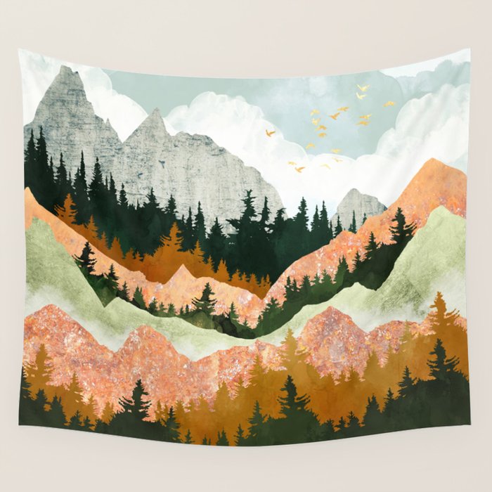 Spring Flight II Wall Tapestry Gallery Image 1