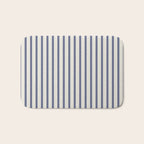 Blue And Cream Striped Bath Mat Gallery Image 1